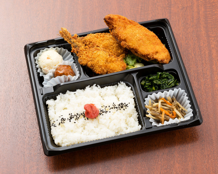 あじと白身魚のフライ弁当