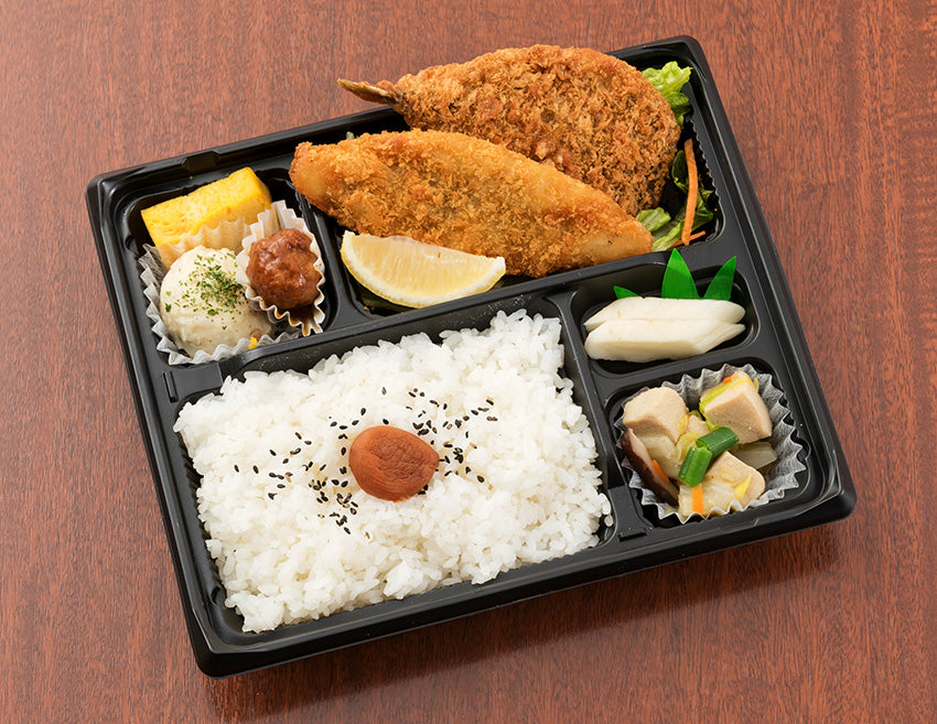 あじと白身魚のフライ弁当